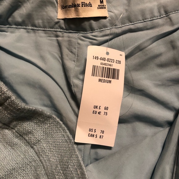 ABERCROMBIE High Rise Tweed Short NWT - Picture 6 of 9